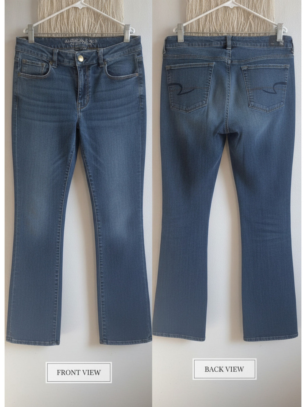 American Eagle Skinny Kick Jeans Size 12 Regular Blue Denim